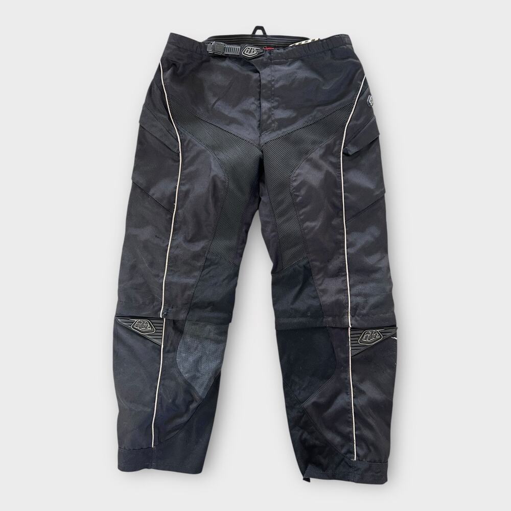 Troy Lee Designs REV Motocross Riding Pants Mens 38 Black Mesh Lined MX ATV